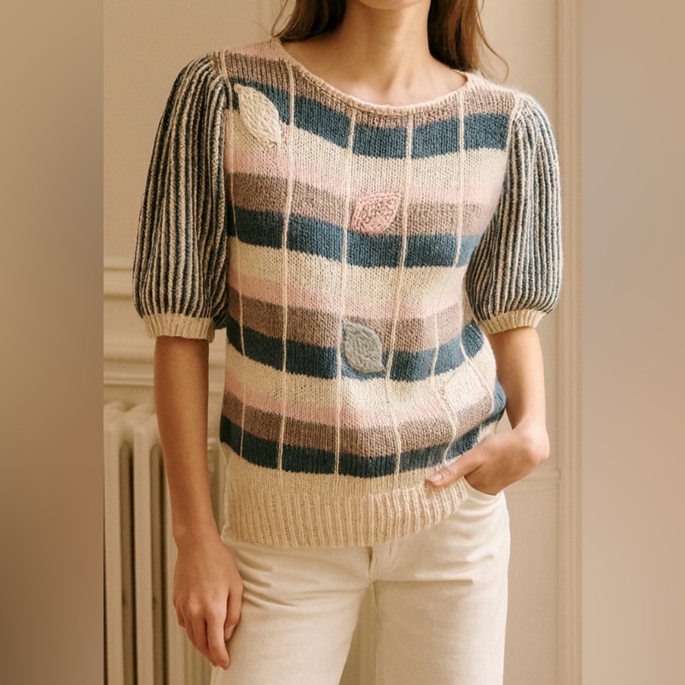Vintage Nannell Short Sleeve Sweater